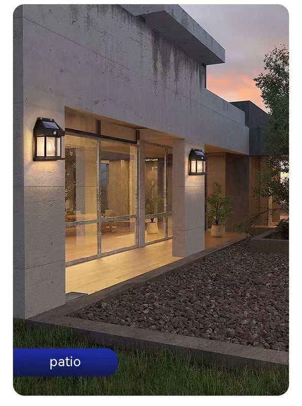 Solar Motion Sensor Wall Light for Outdoor Garden & Patio