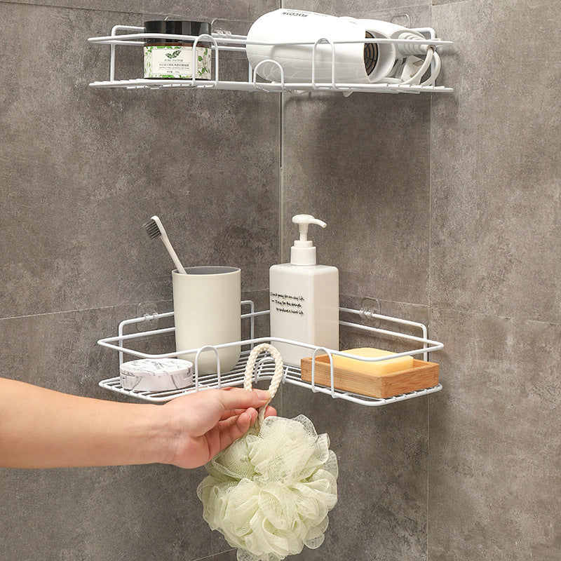 Rustproof Corner Shower Shelf Rack for Bathroom & Kitchen