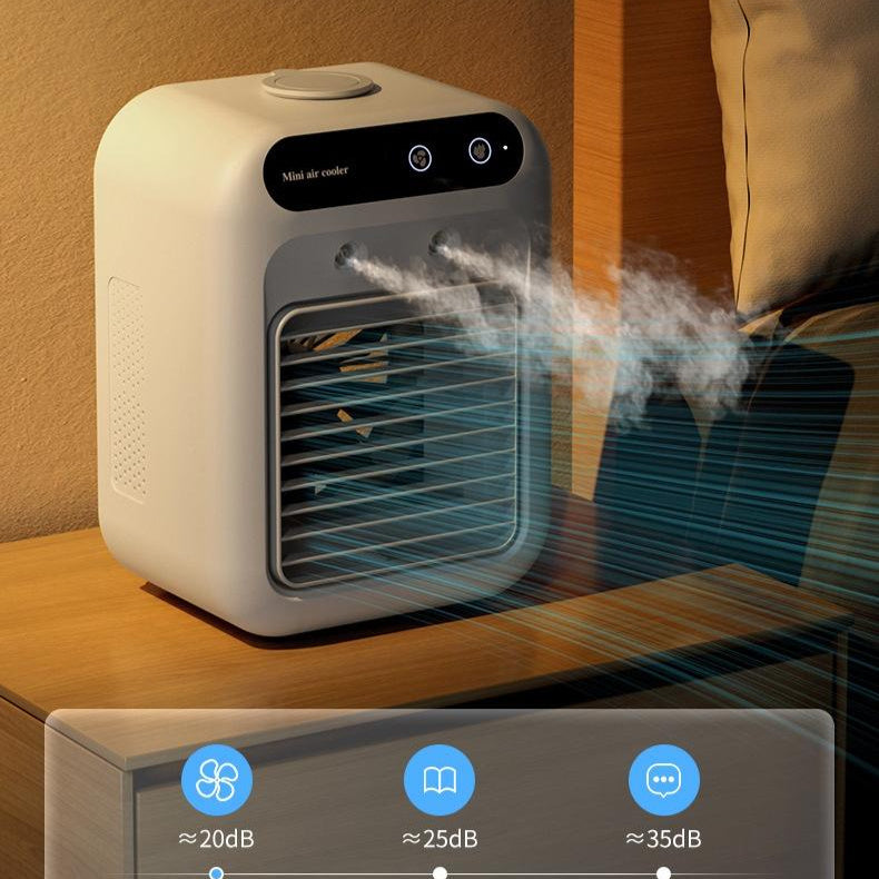Portable USB Air Cooler Fan with Water Cooling & Mist Function