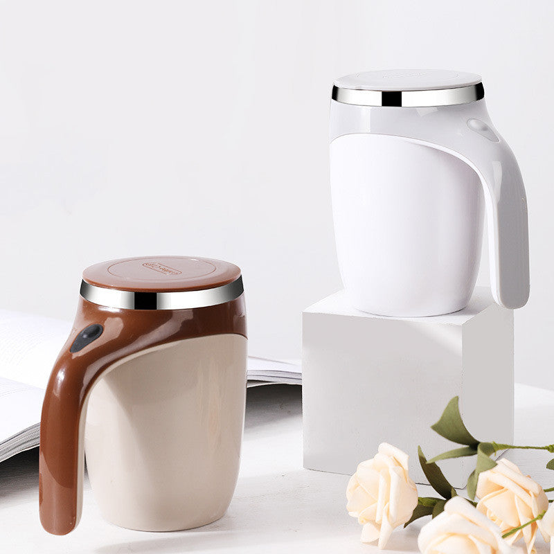 Rechargeable Self Stirring Coffee Mug with Magnetic Mixing