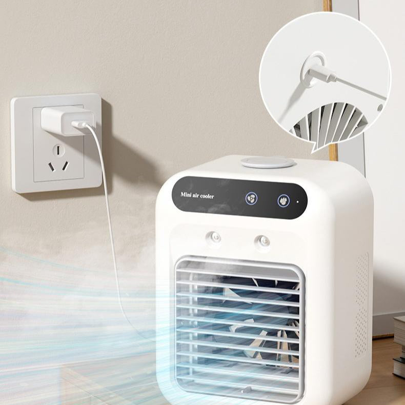 Portable USB Air Cooler Fan with Water Cooling & Mist Function