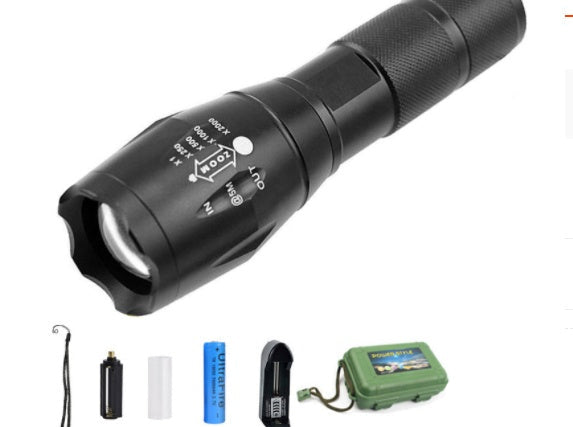 Rechargeable Super Bright LED Flashlight for Camping & Emergency