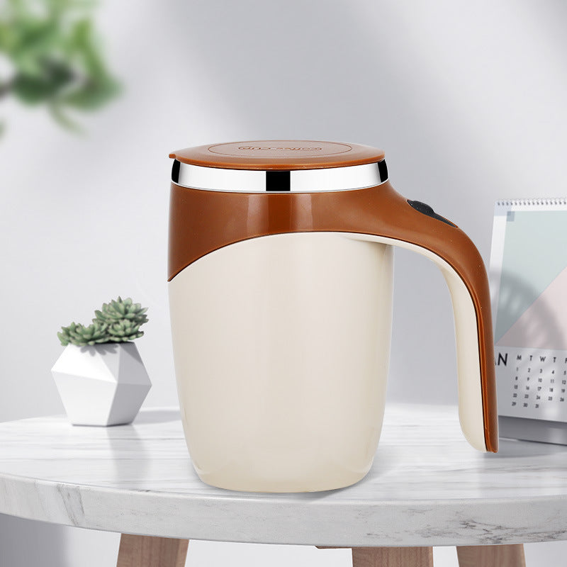 Rechargeable Self Stirring Coffee Mug with Magnetic Mixing