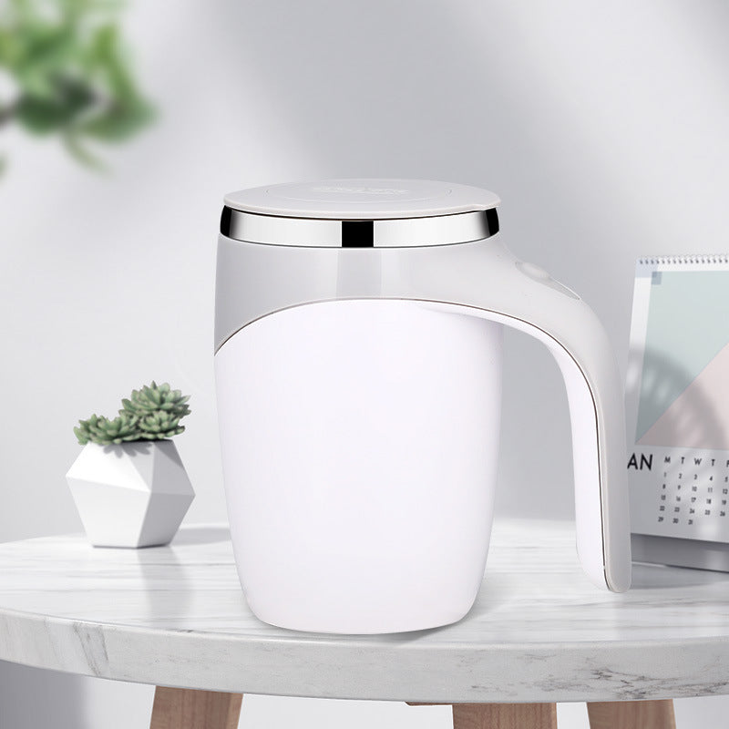 Rechargeable Self Stirring Coffee Mug with Magnetic Mixing