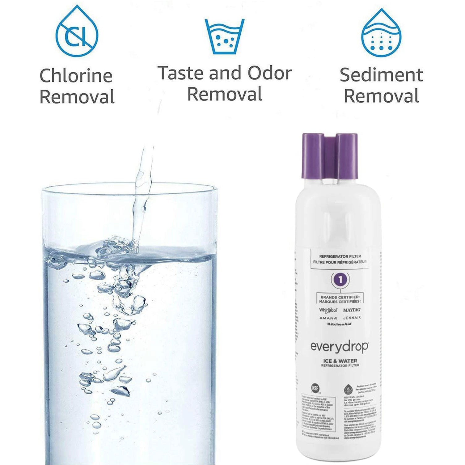 EDR1RXD1 Water Filter - Filter 1 - W10295370A Water Filter detail image 4