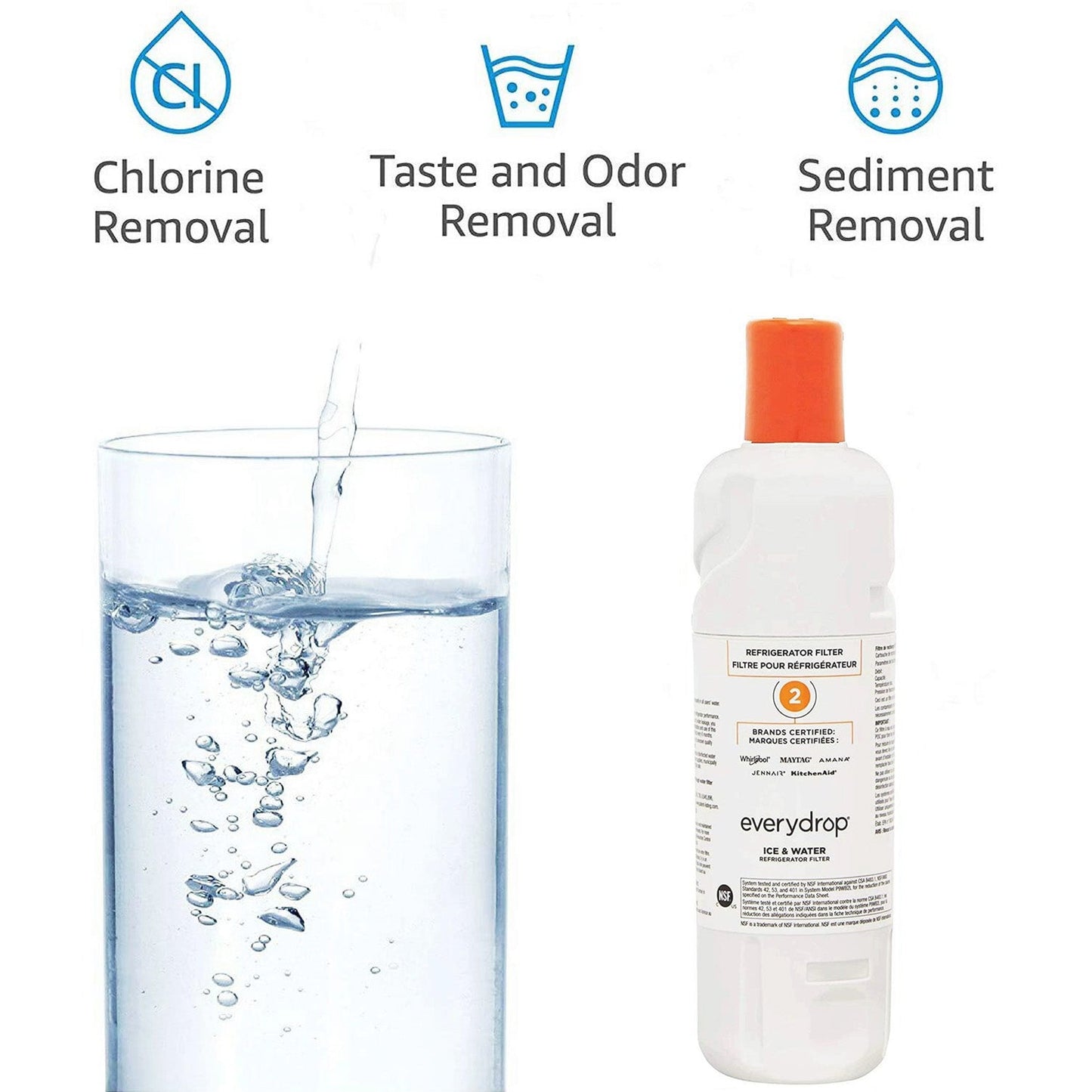 EDR2RXD1 Water Filter - Filter 2 - W10413645A Water Filter detail image 4