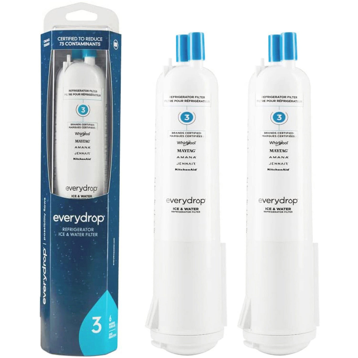 EDR3RXD1 Water Filter - Filter 3 - 4396841 Water Filter - 2 Packs