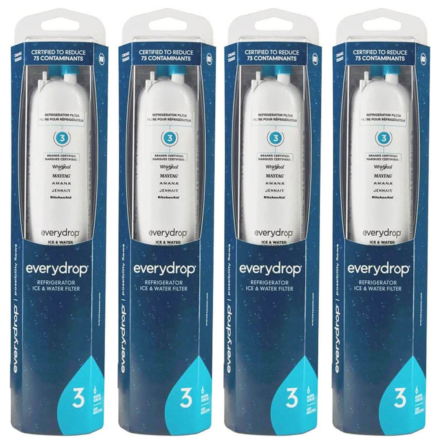 EDR3RXD1 Water Filter - Filter 3 - 4396841 Water Filter - 4 Packs