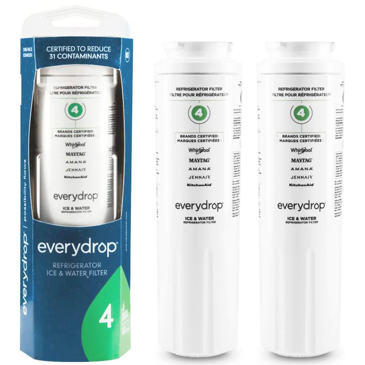 EDR4RXD1 Water Filter - Filter 4 - 4396395 Water Filter - 2 Packs