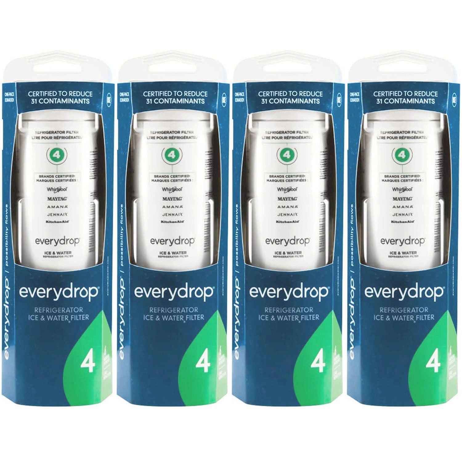 EDR4RXD1 Water Filter - Filter 4 - 4396395 Water Filter - 4 Packs