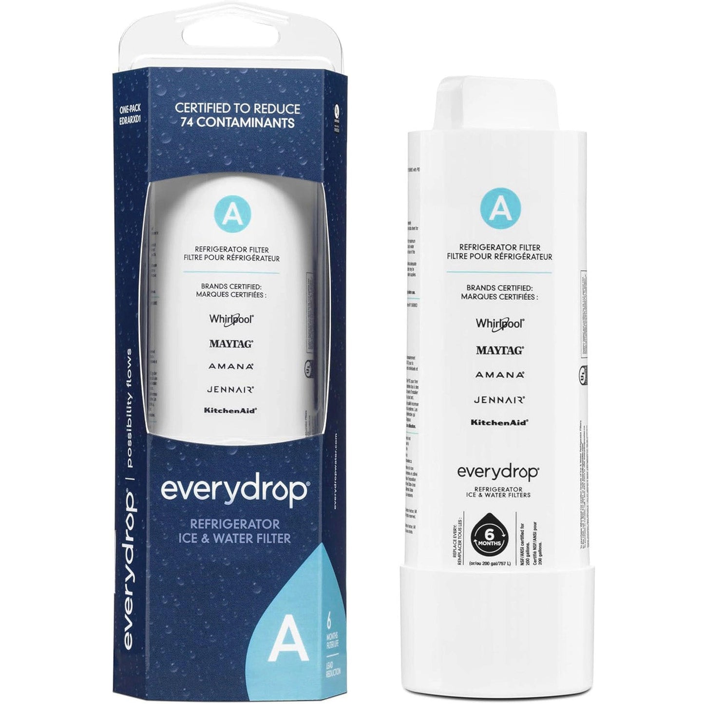 EDRARXD1 Water Filter - Filter A - W11569863 Water Filter - 1 Pack