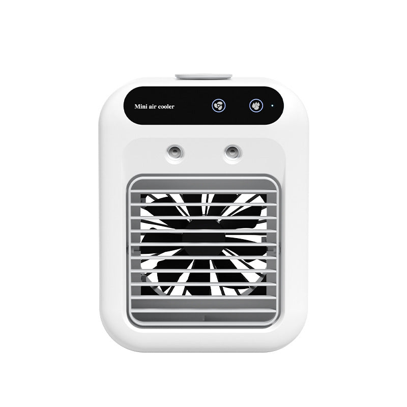 Portable USB air cooler fan with mist cooling technology