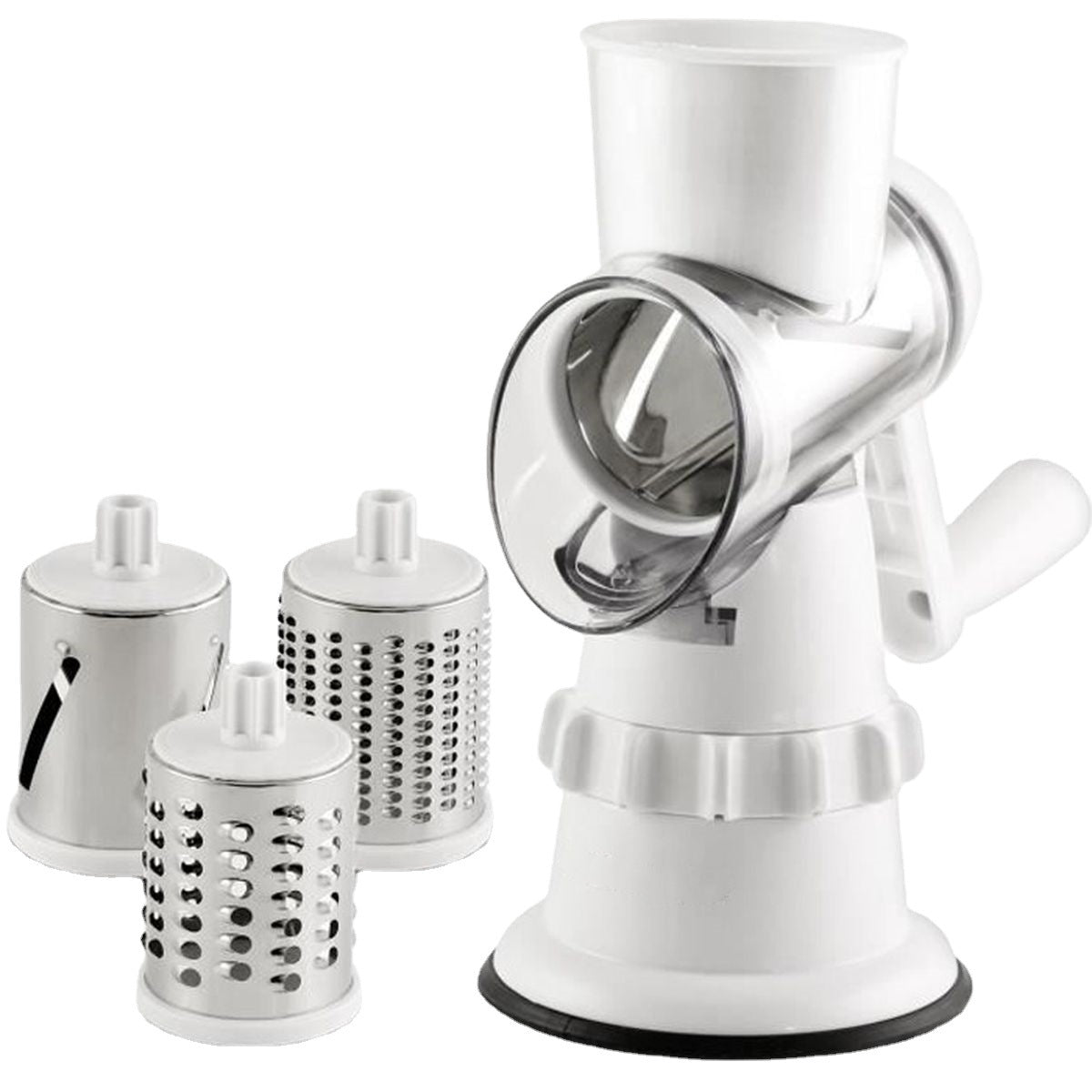 3-in-1 Manual Vegetable Slicer & Rotary Cheese Grater Tool