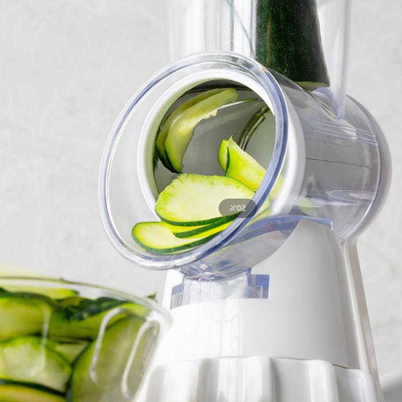 3-in-1 Manual Vegetable Slicer & Rotary Cheese Grater Tool