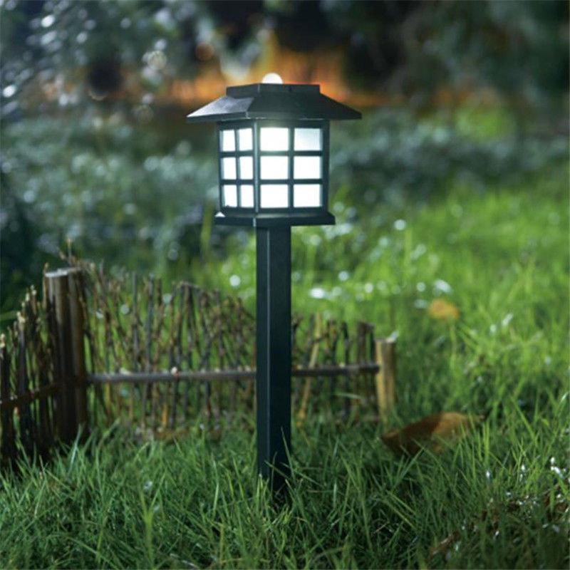 Solar LED lawn lights for outdoor garden pathways
